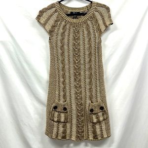 Style & Co. Size PS Beige Sweater Dress